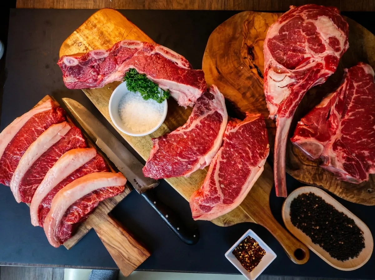 Meat department at Brasa Meat Market